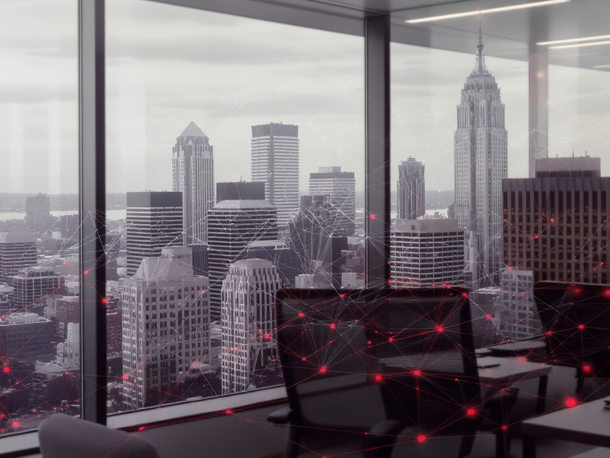 Business district skyline representing Rutter Networking Technologies’ industry-focused IT and cybersecurity support.