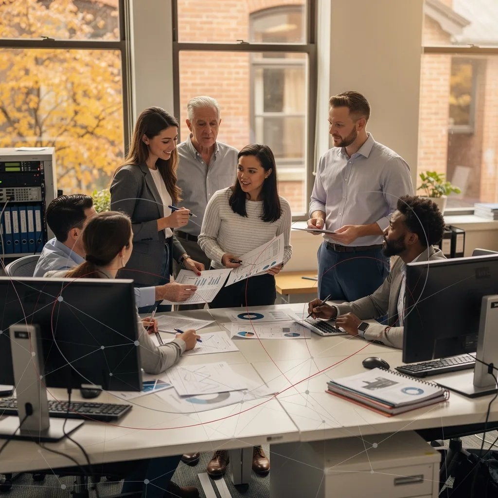 Rutter Networking Technologies leadership and IT professionals collaborating on secure infrastructure and compliance-focused technology strategy.